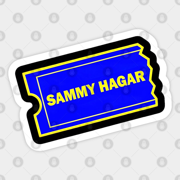 Sammy Hagar the Blockbuster! Sticker by RetroZest